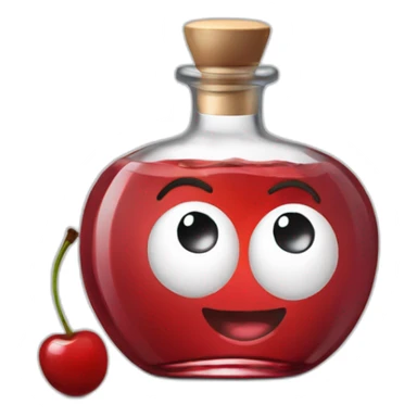 Fabbri cherry gin bottle  sticker