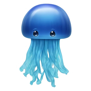 blue jellyfish sticker