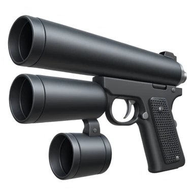 Gun silencer sticker