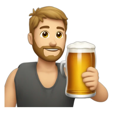 Chat qui bouge une bière sticker