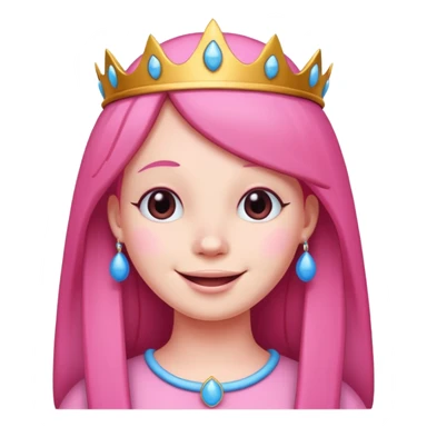 happy earringed princess bubblegum sticker