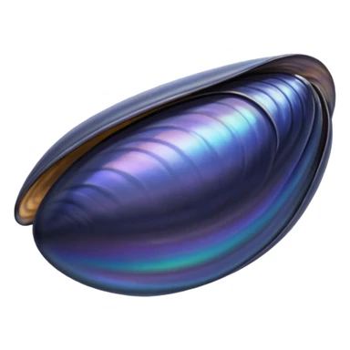 mussel, shell sticker