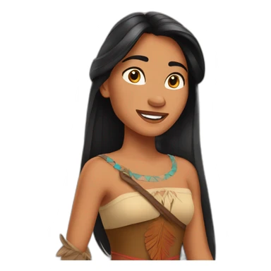 pocahontas disney sticker