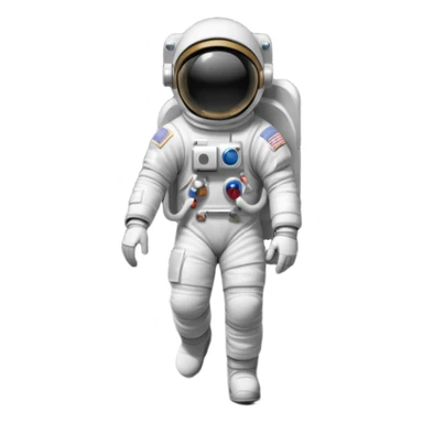 Astronaut walk on moon sticker