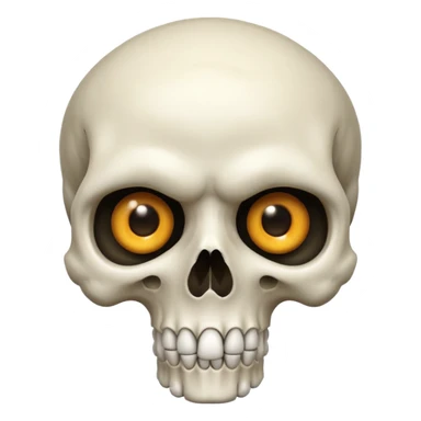 Skull pointing sticker