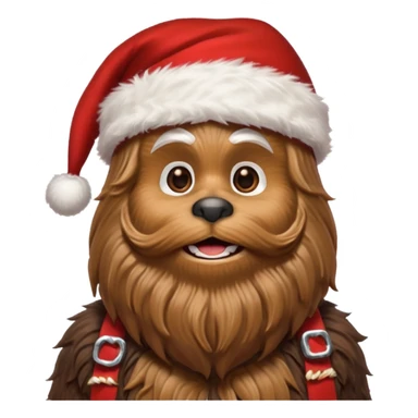 chewbacca santa sticker