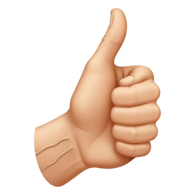 thumbs up like gesture sticker