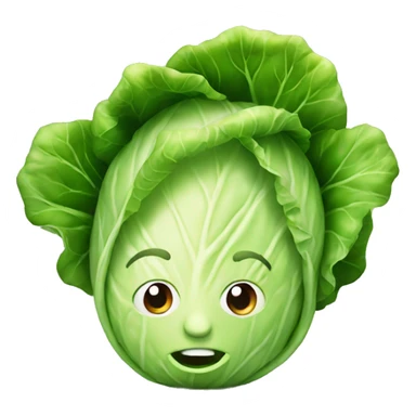 Head of cabbage sticker