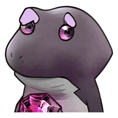 Round cut kunzite gemstone with holographic rainbow reflections, pink-purple crystal gem with brilliant facets sticker