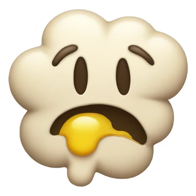 Vomit with a smiley face sticker