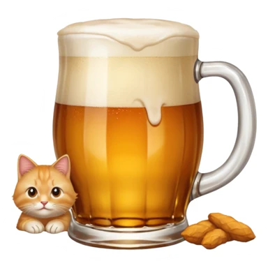 Un chat qui boit une bière sticker