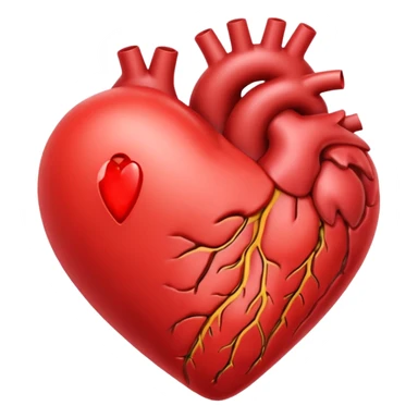 corazón organo sticker