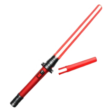 thick red lightsaber sticker