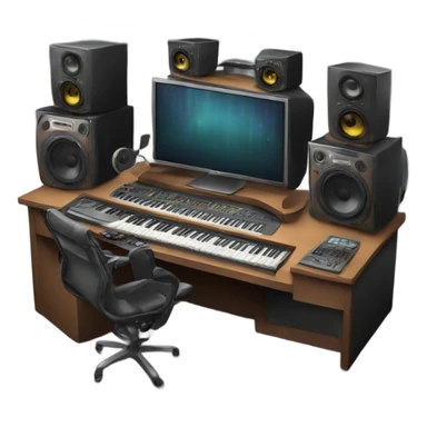 music studio sticker