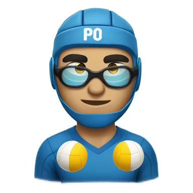 waterpolo player sticker