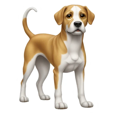 Dog that is standing on feet sticker