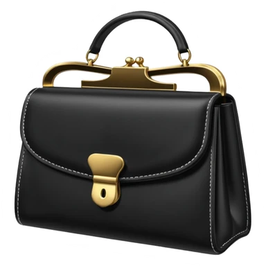 elegant black purse with dollar bills sticking out sticker