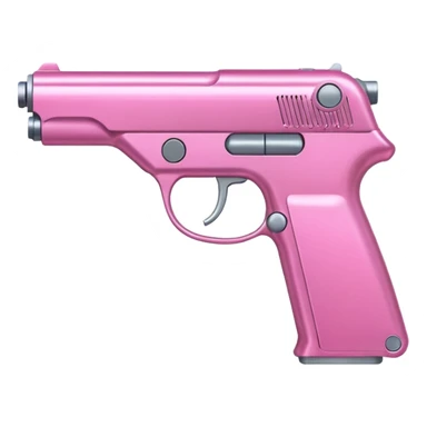 pink gun sticker