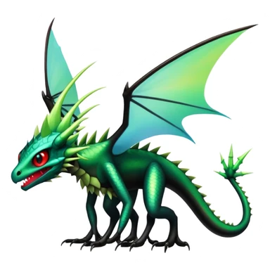 Punk’ish Edgy Badass Dark Gothic Flygon-Aurorus-Amaura-Hybrid-Creature sticker