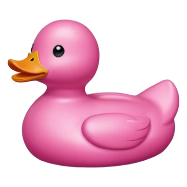 pink duck sticker
