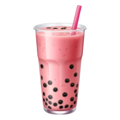 bubble tea made with watermelon juice sticker