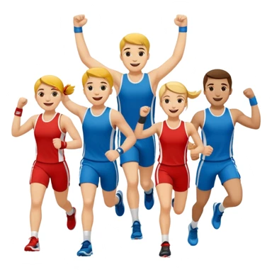 athletic celebration sticker