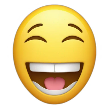 Laughing emoji with eyes open sticker