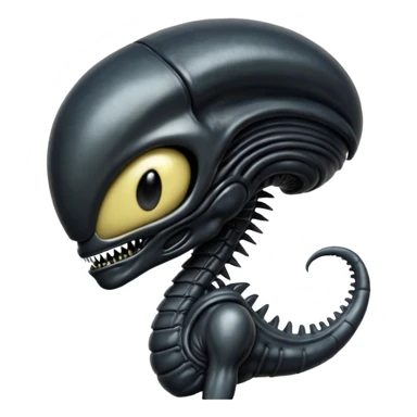 baby xenomorph from movie alien sticker