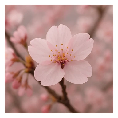 sakura cherry blossom flower sticker