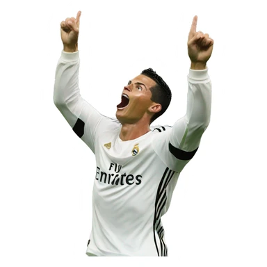 cristiano ronaldo doing the SIU celebration sticker