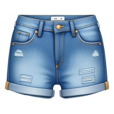 ultra realistic denim booty shorts sticker