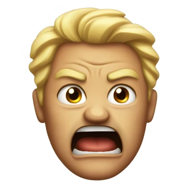 high energy angry emoji sticker