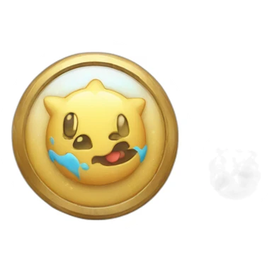 badge, medal, new year, snowflake, pokemon, picture, paint, draw sticker