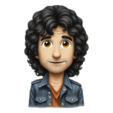 Bon scott Young stage sticker