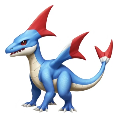 Shiny Koraidon-Latios-Marowak-Gabite-Fakémon-hybrid-creature (full body)  sticker