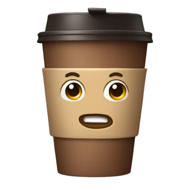 Disposable coffee cup sticker