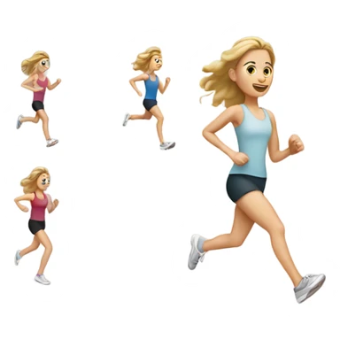 white-girl-running sticker