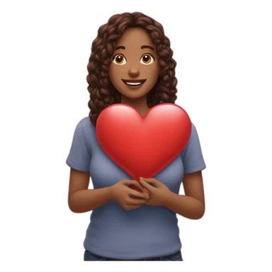 Heart in photo albumb sticker