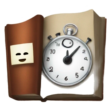 timer and book sticker