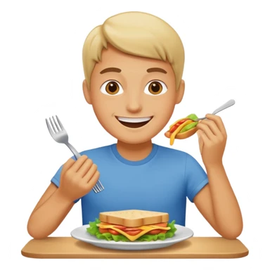 enjoy lunch sticker