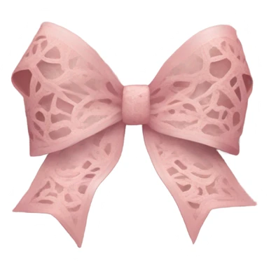 Pink lace bow sticker