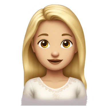 niña pequeña rubia de pelo sticker