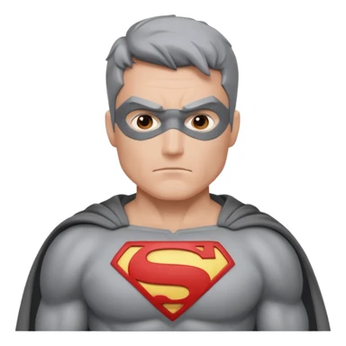 Gray superhero. make sure no logo in chest  sticker