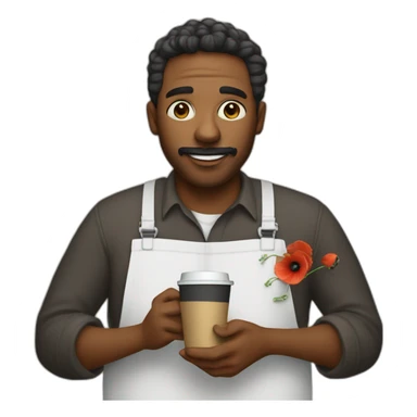 a-painter-with-Poppy-in-his-right-hand-and-a-coffee-in-his-left-hand sticker