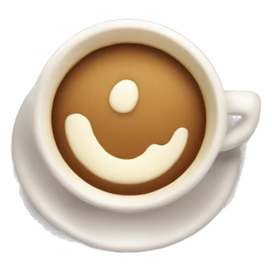 aesthetic coffee with cream sticker