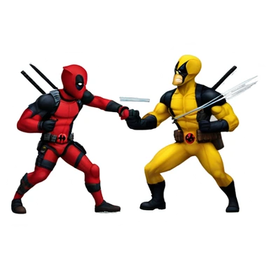 Deadpool vs Wolverine MCU sticker
