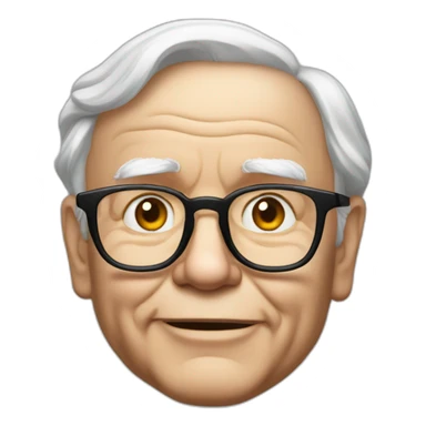 warren buffett with Heart Eyes emoji sticker