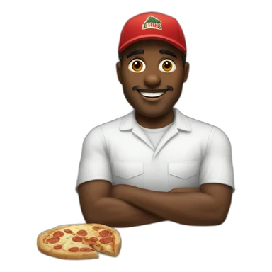black-papa-johns-employee sticker