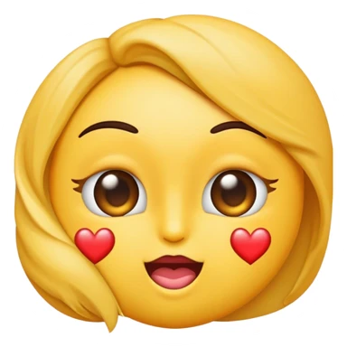Emoji clin d’œil qui fais un bisous cœur  sticker