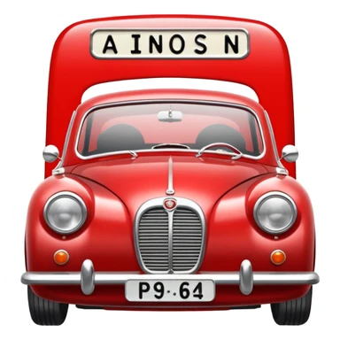 vintage car uk sticker